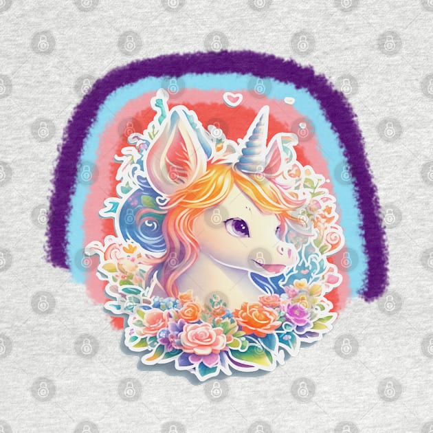 floral unicorn by mohamed705